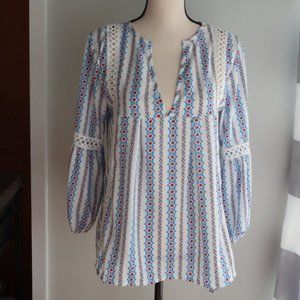 Unbranded 3/4 Sleeve Boho Fresh Blouse Small